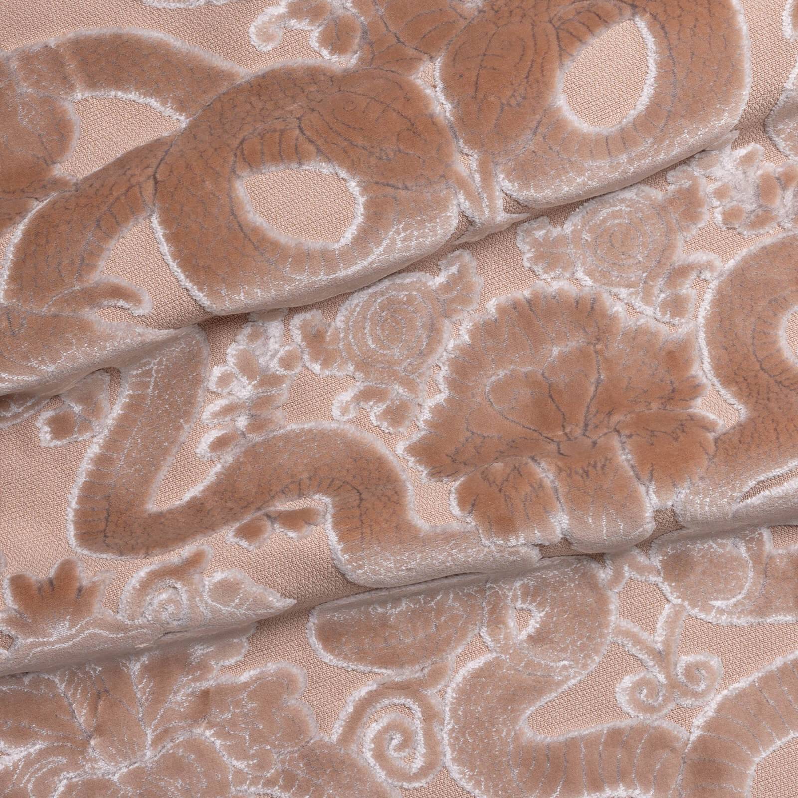 ANACONDA Cut-Velvet - Dusky Pink