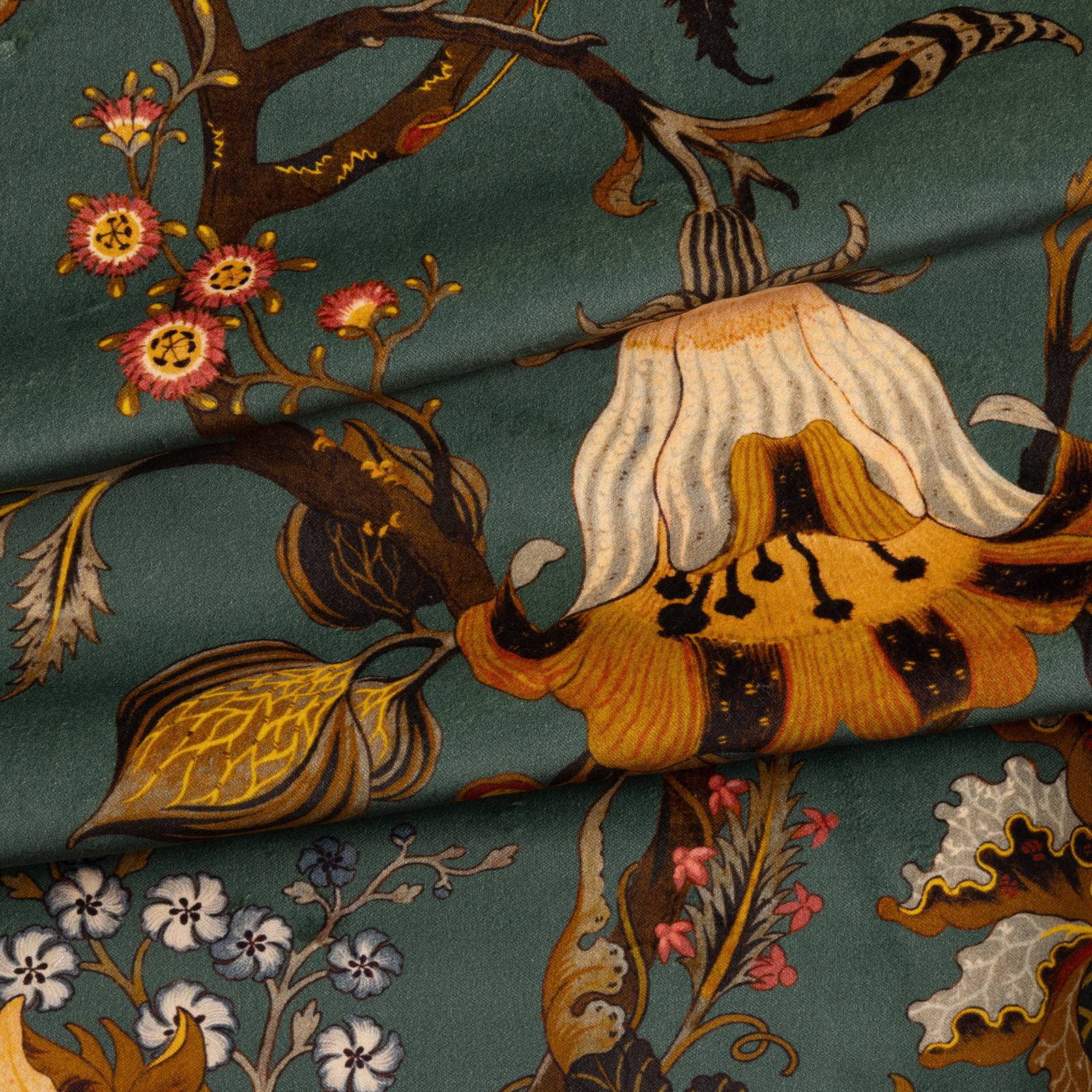 ARTEMIS Velvet Curtain - Petrol
