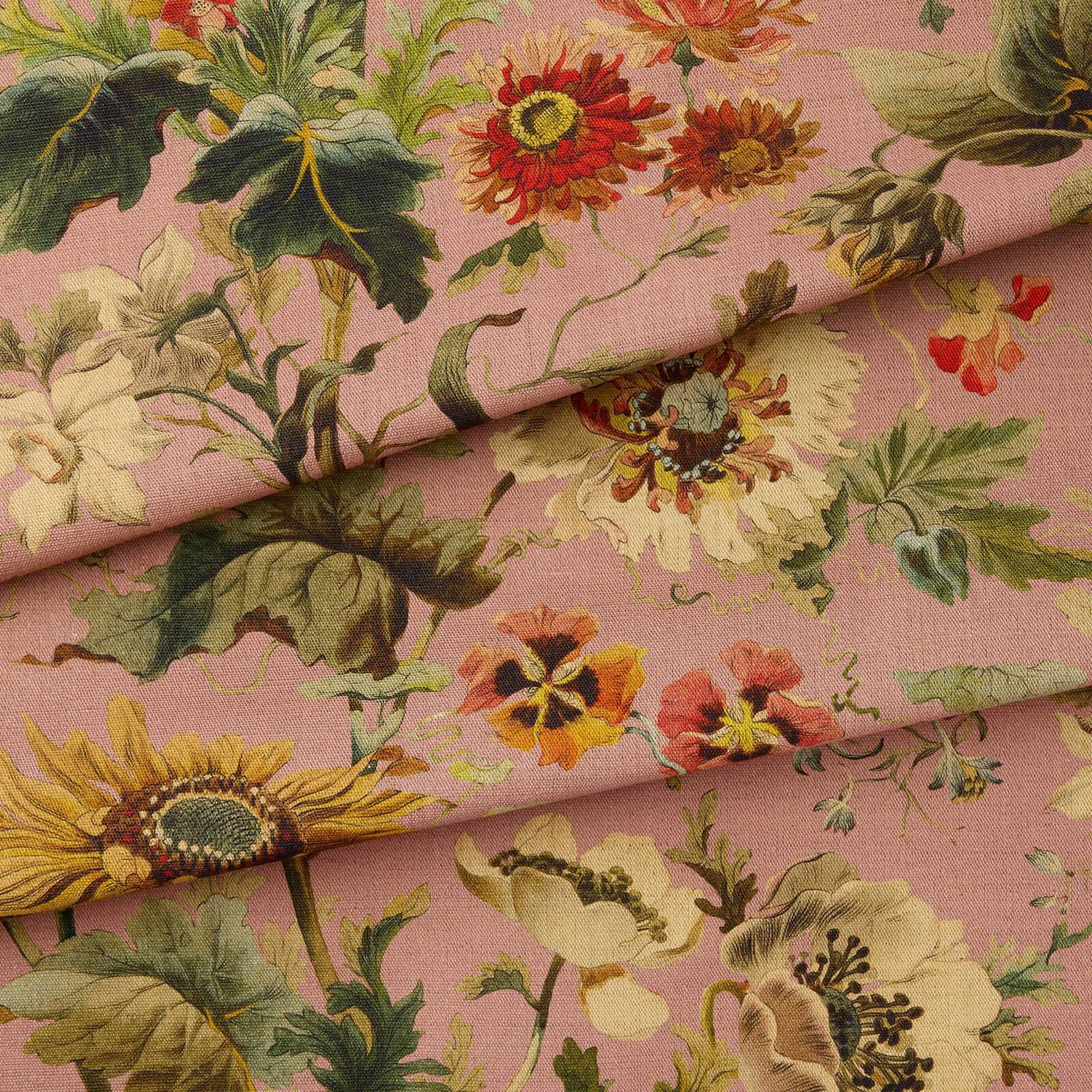 AVALON Cotton Linen Blind - Puce Pink