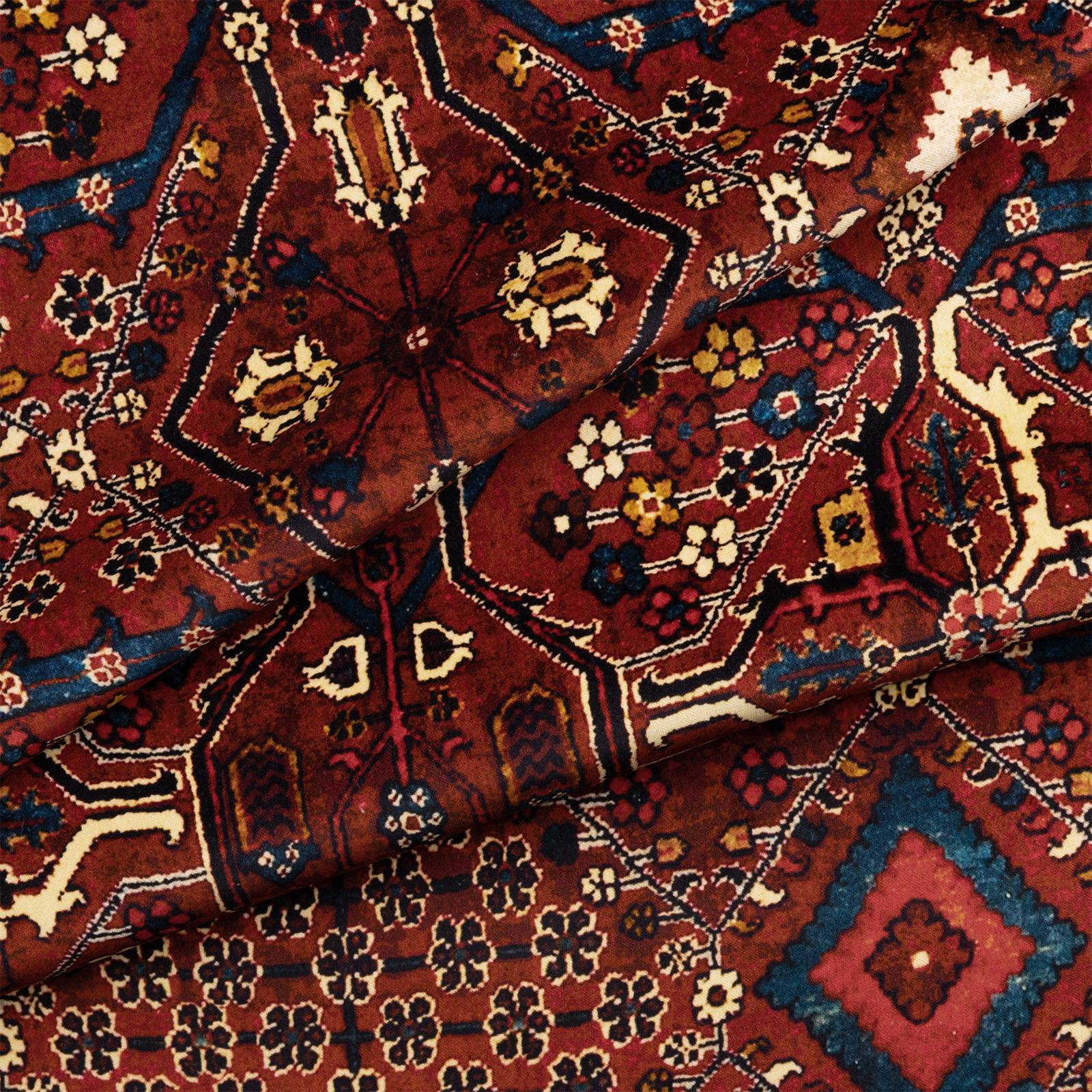 a close up of a red carpet