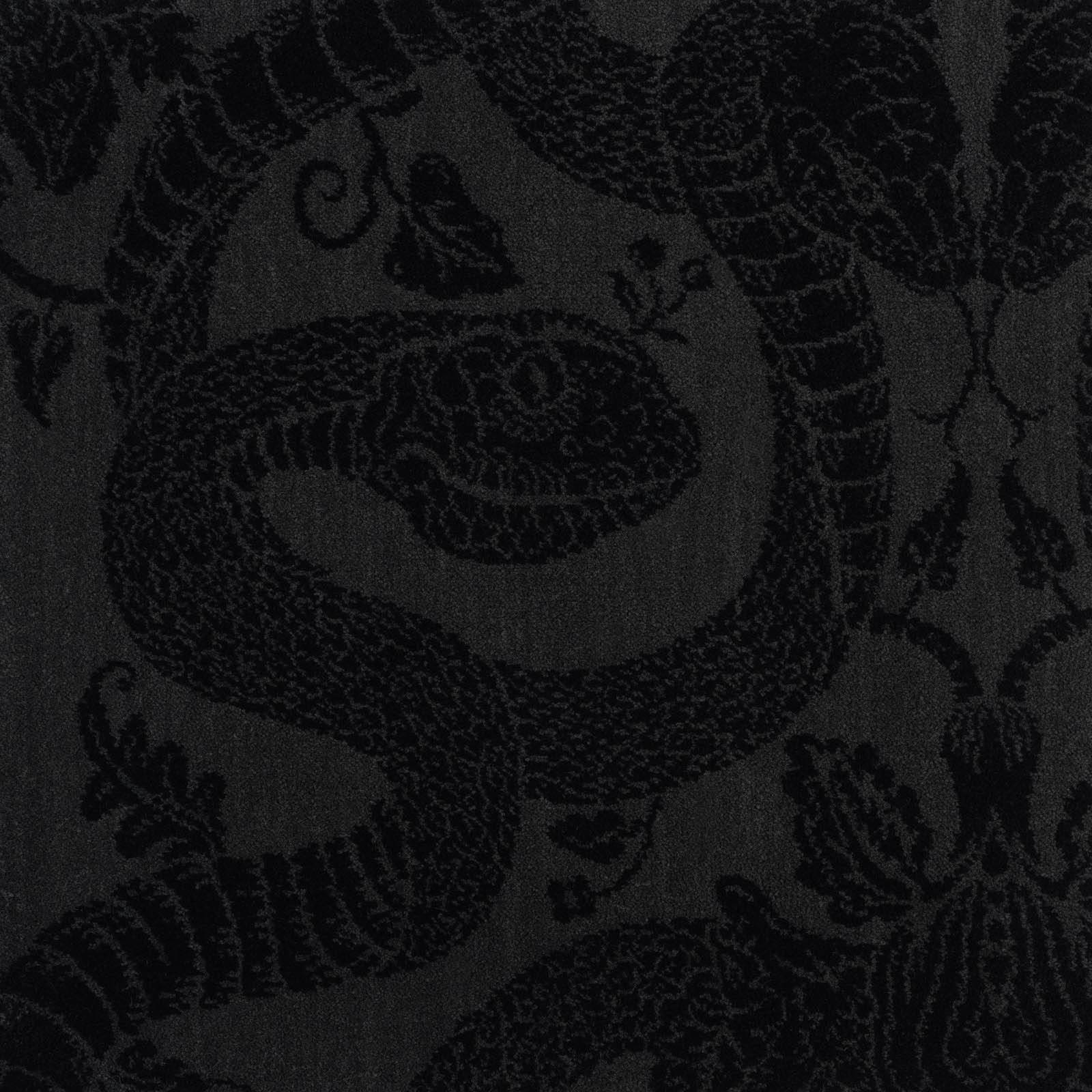a black and grey patterned fabric