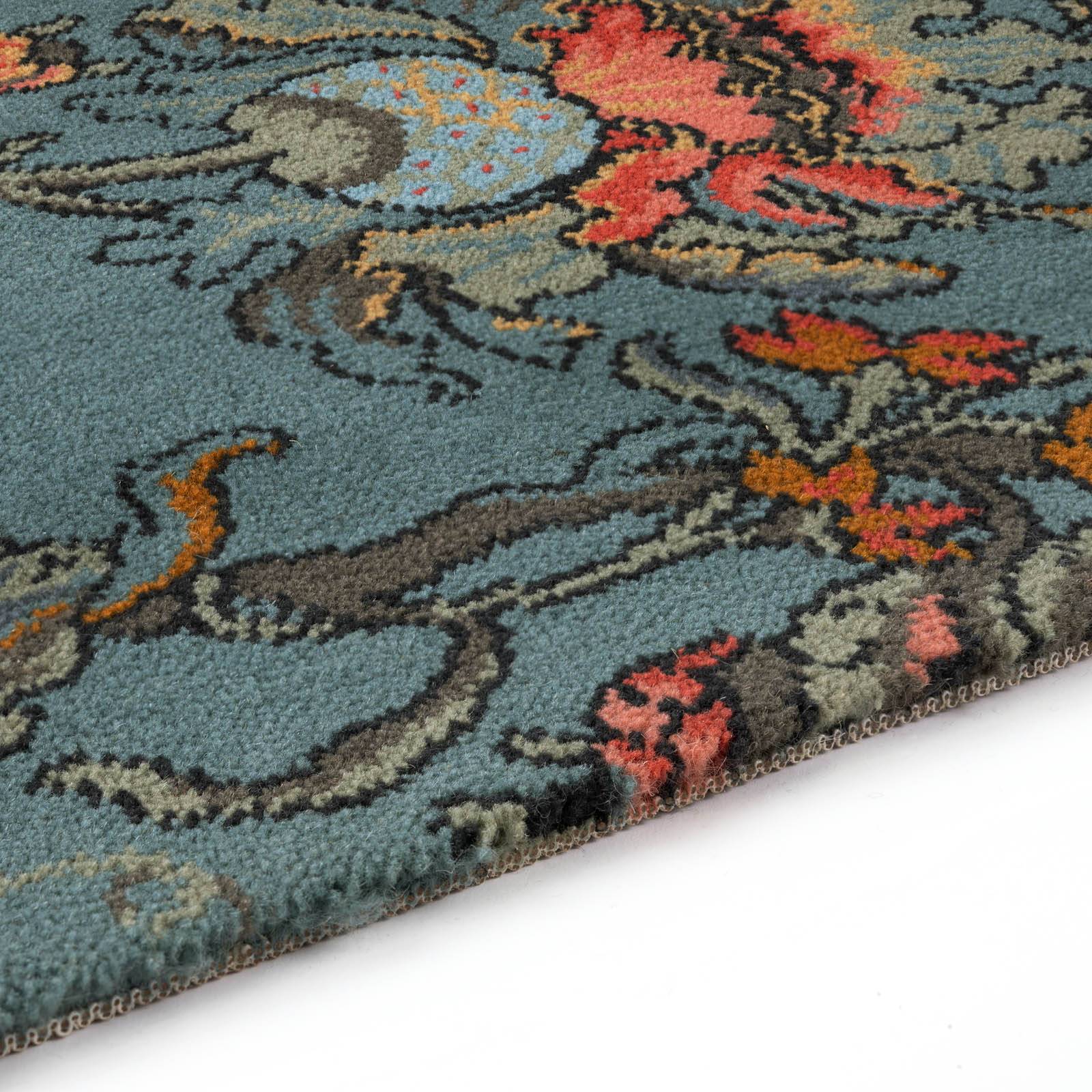 a close up of a rug
