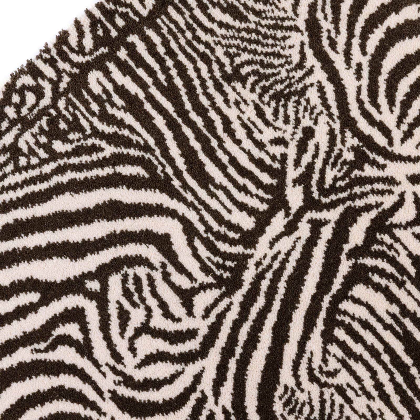 a close up of a zebra print