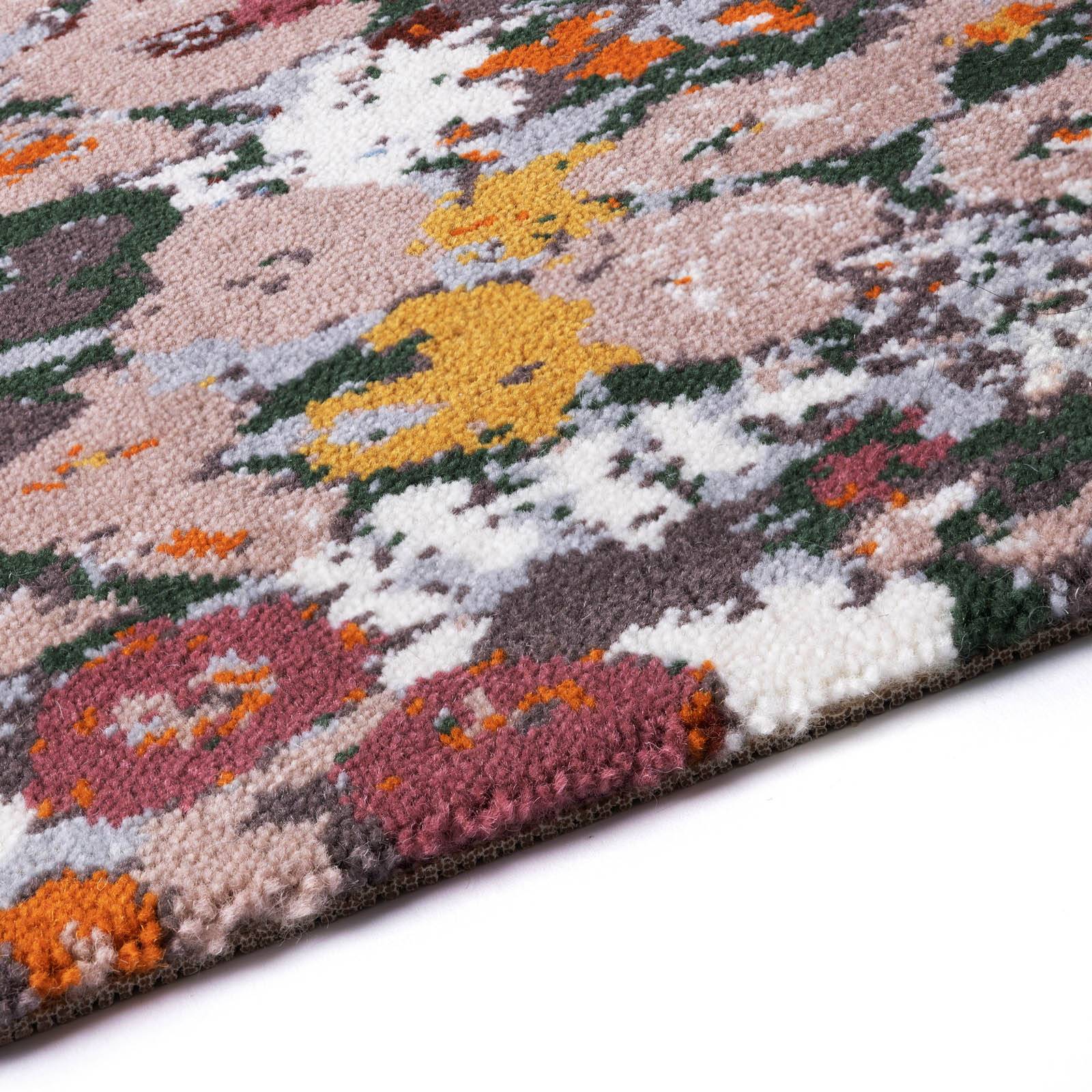 a close up of a rug