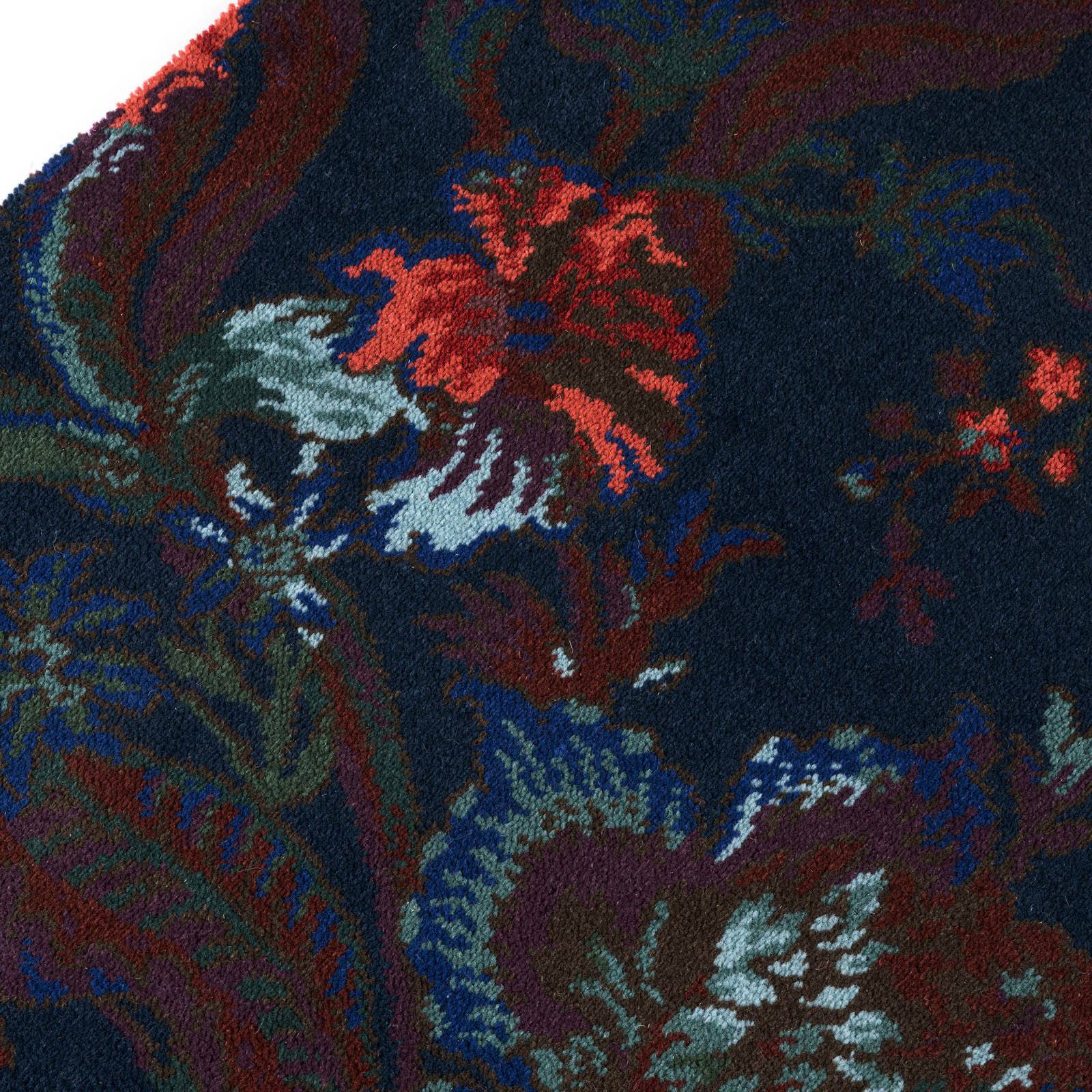 a close up of a carpet