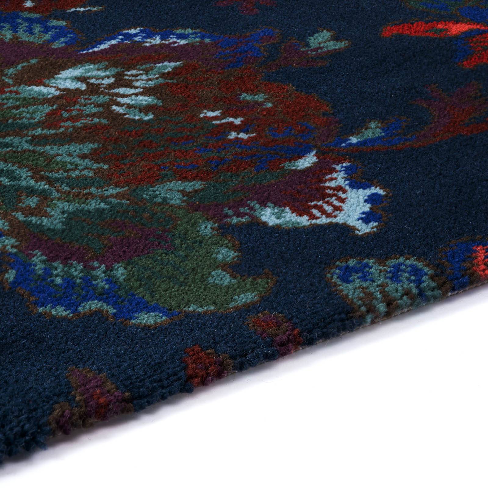 a close up of a rug