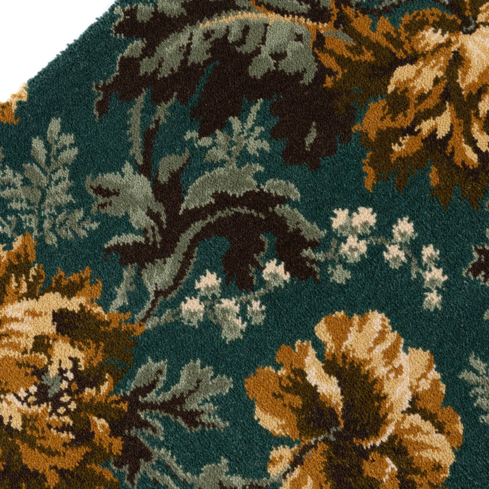 a close up of a carpet