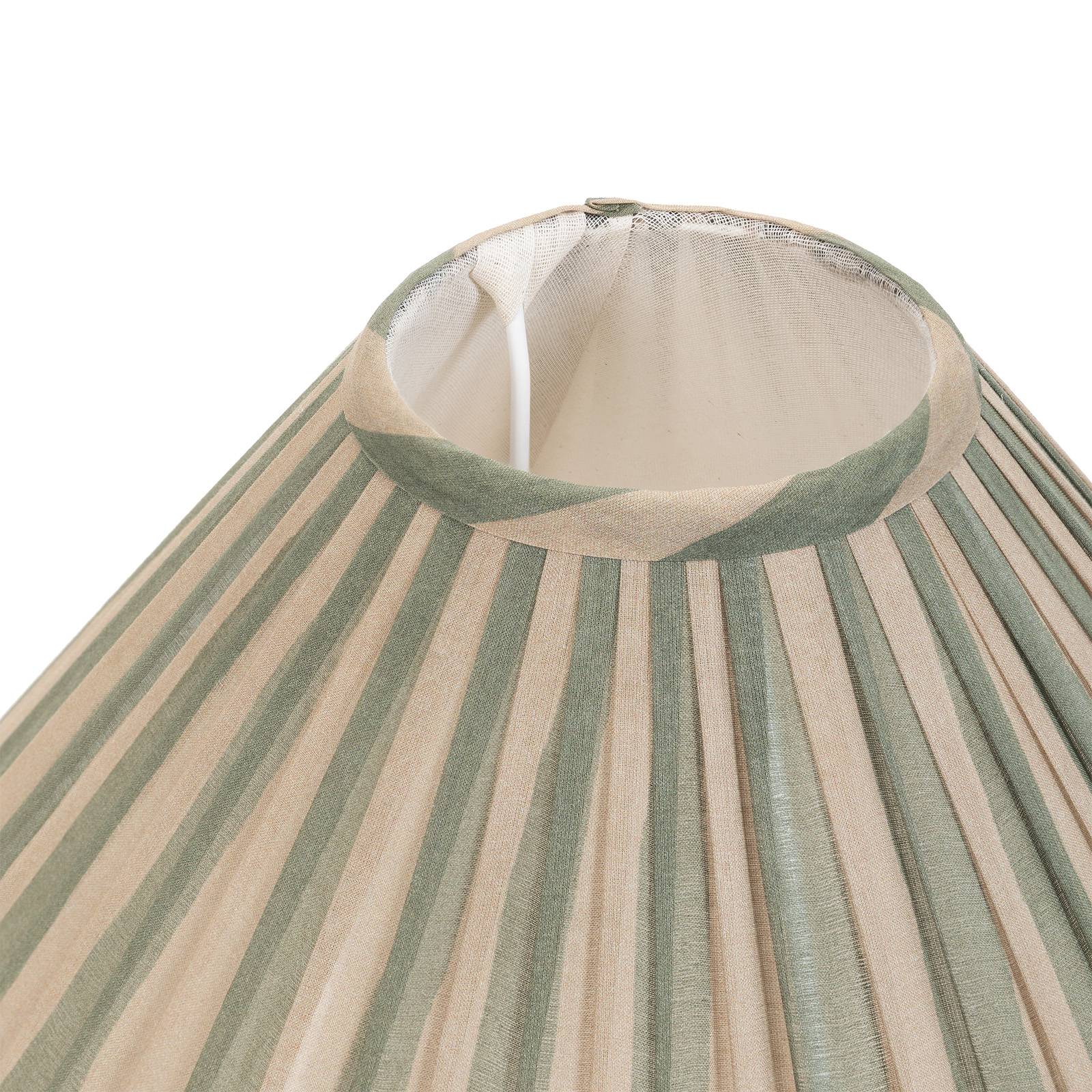 ARTIST'S STRIPE Sheer Pleated Lampshade - Sap & Alabaster