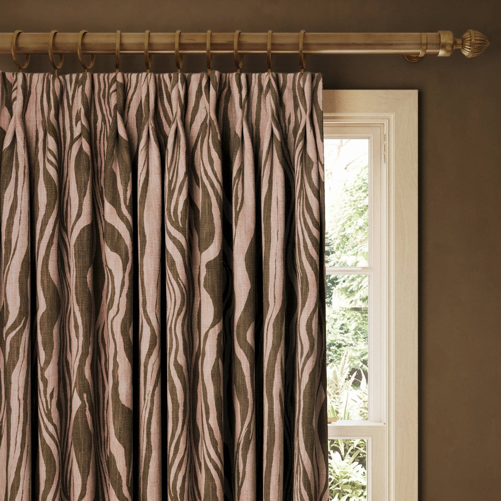 DAZZLE Cotton Linen Curtain - Cosmos