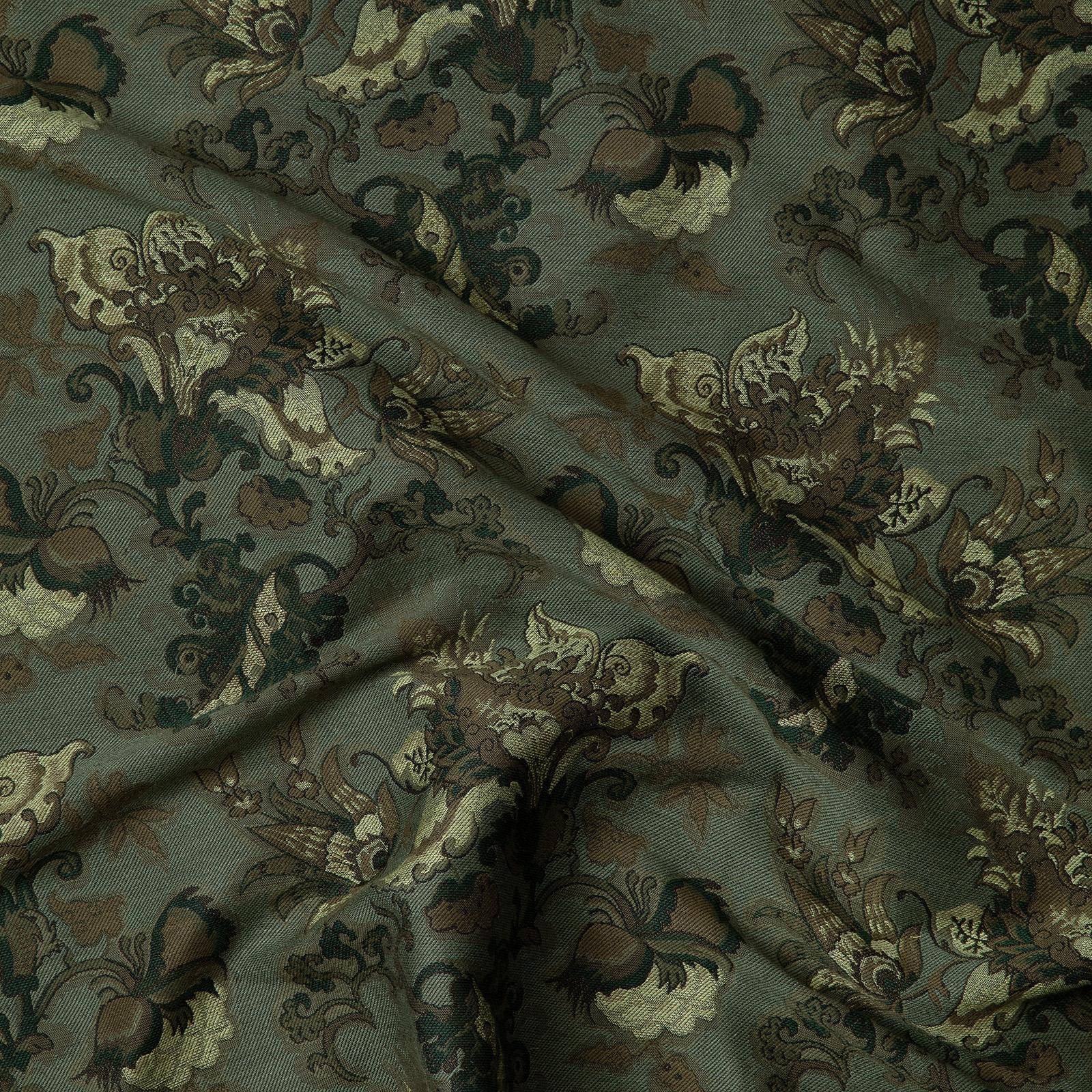 PERSEPHONE Jacquard Curtain - Verdigris