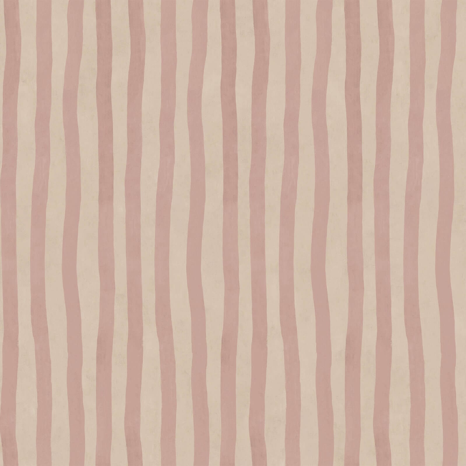 ARTIST'S STRIPE Wallpaper - Sakura & Astrantia Sample