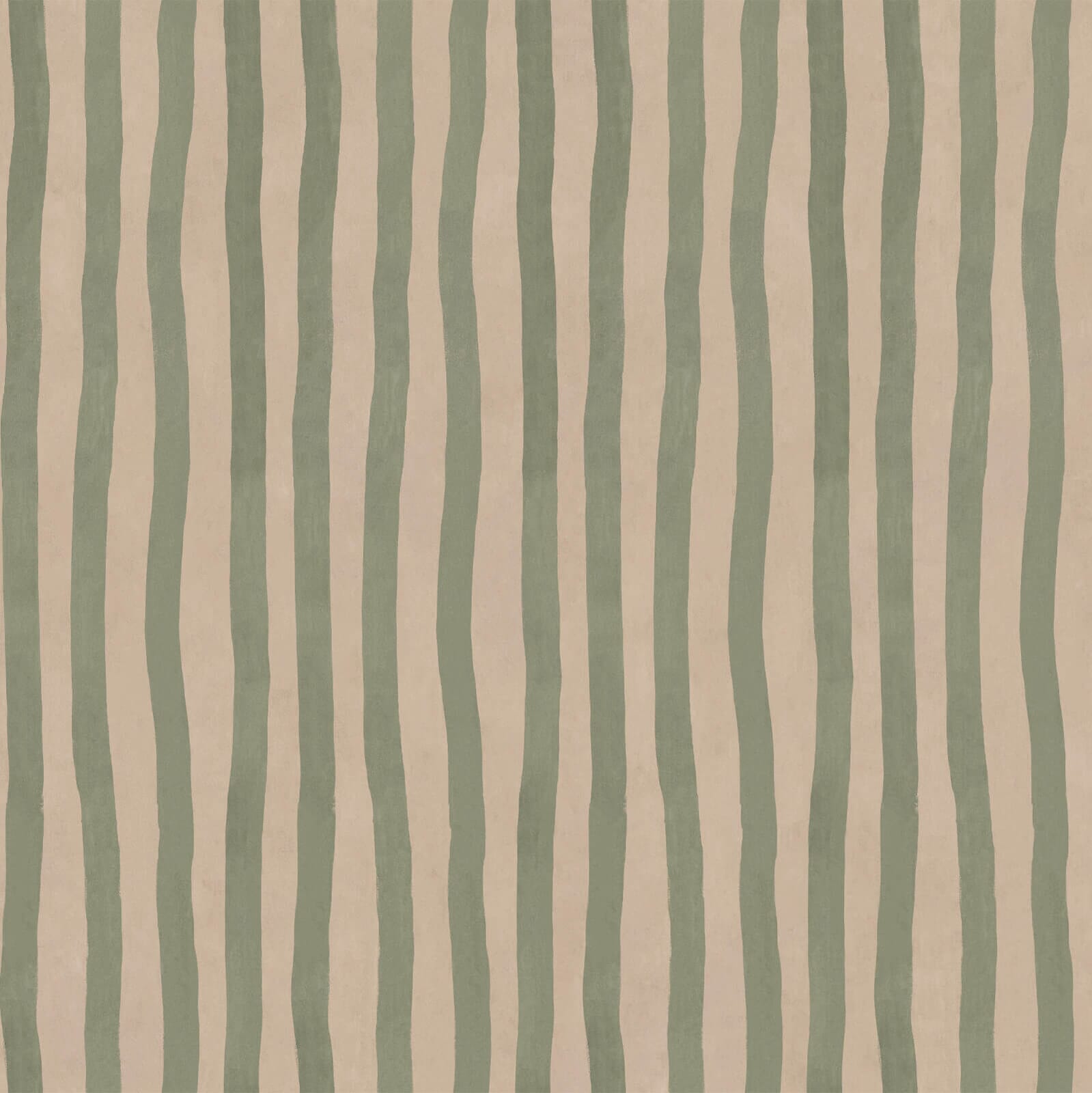 ARTIST'S STRIPE Wallpaper - Sap & Alabaster Sample