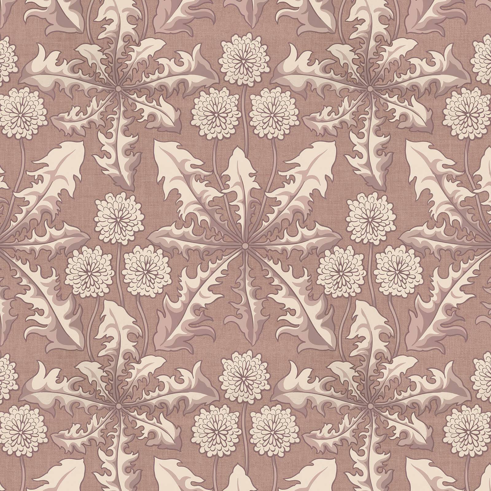 a pattern of leaves and flowers